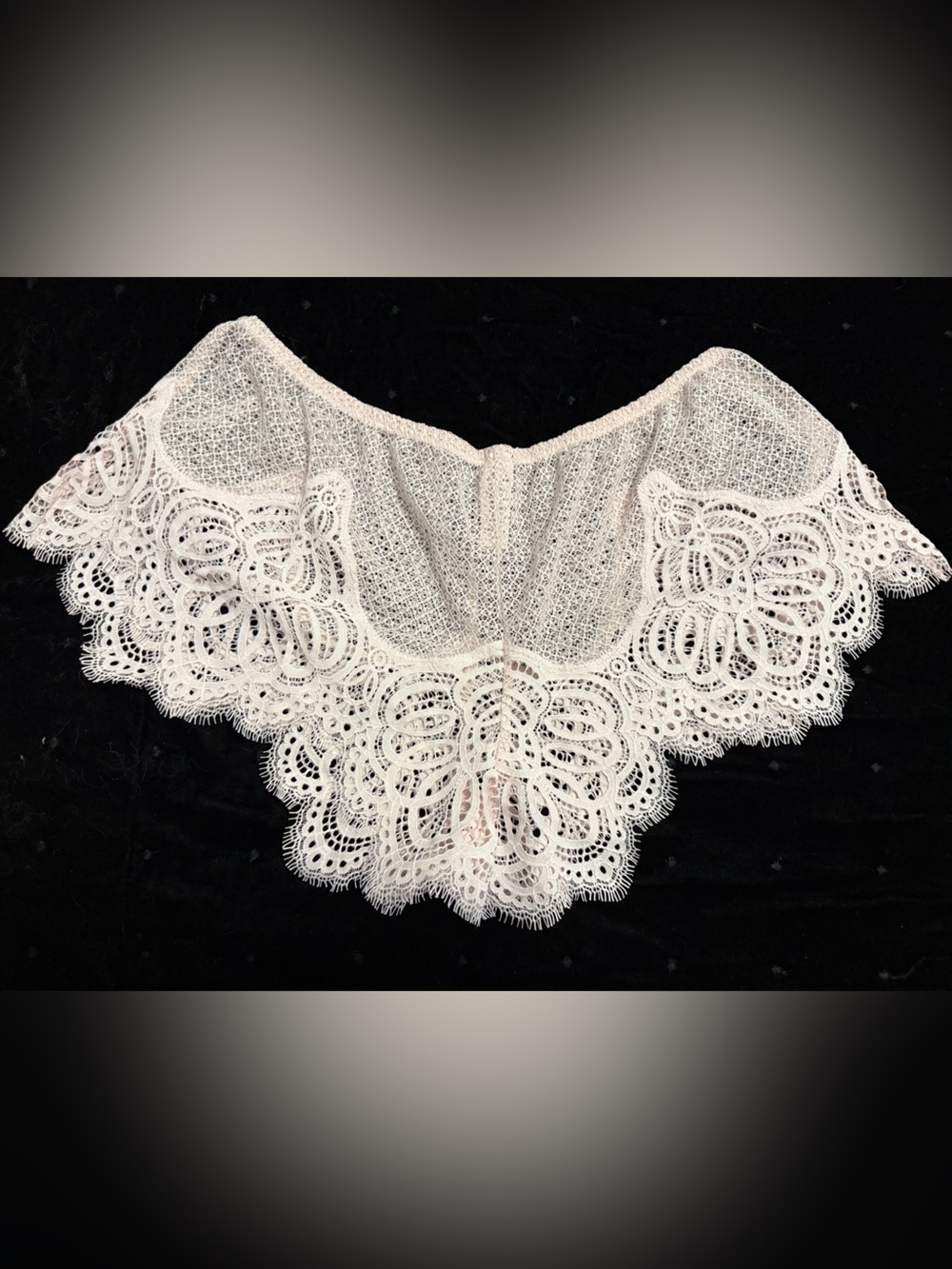 Victoria's Secret Blush Lace Boy Short with Scalloped Trim - Picture 3 of 4
